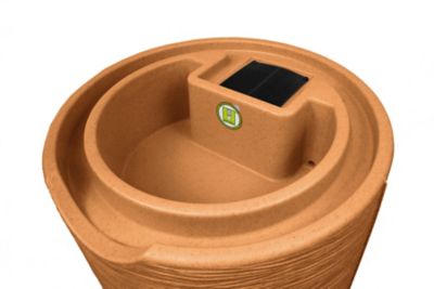 Image showing  50 gal. Impressions Bark Rain Saver Barrel, Terra Cotta