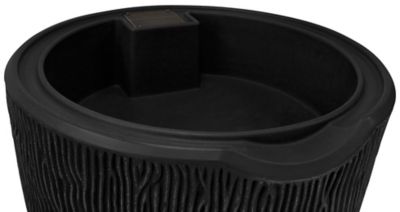 Image showing  90 gal. Impressions Bark Rain Saver Barrel, Black