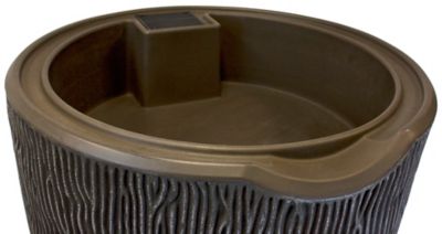 Image showing  90 gal. Impressions Bark Rain Saver Barrel, Oak