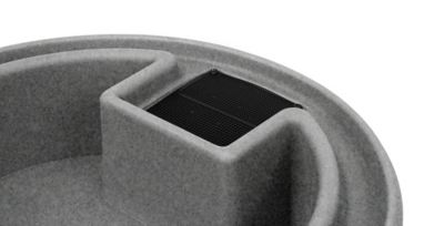 Image showing  50 gal. Impressions Downton Rain Saver Barrel, Light Granite, Darkened Ribs