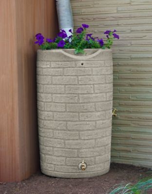 Image showing  50 gal. Impressions Downton Rain Saver Barrel, Sandstone