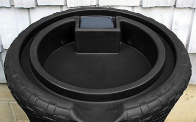 Image showing  50 gal. Impressions Nantucket Rain Saver Barrel, Black