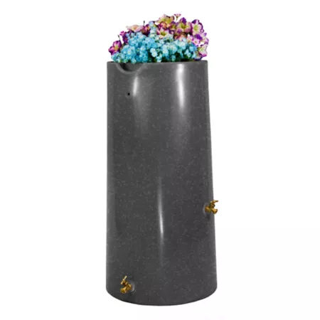 Good Ideas 50 gal Impressions Reflections Rain Saver Barrel Dark Granite Rain Barrels