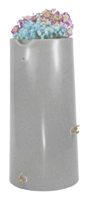 Good Ideas 50 gal. Impressions Reflections Rain Saver Barrel, Light Granite