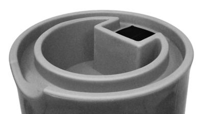 Image showing  50 gal. Impressions Reflections Rain Saver Barrel, Light Granite