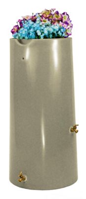 Good Ideas 50 gal. Impressions Reflections Rain Saver Barrel, Sandstone