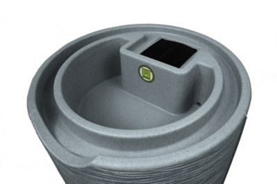 Image showing  50 gal. Impressions Stone Rain Saver Barrel, Dark Granite