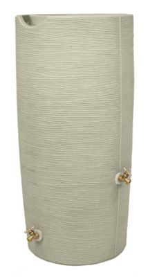 Good Ideas 50 gal. Impressions Stone Rain Saver Barrel, Sandstone