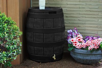 Image showing  50 gal. Rain Vault Rain Barrel, Black