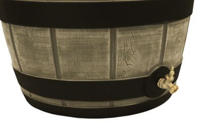 Image showing  50 gal. Rain Vault Rain Barrel, Khaki, Darkened Ribs