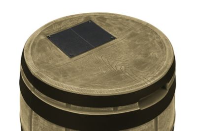 Image showing  50 gal. Rain Vault Rain Barrel, Khaki, Darkened Ribs