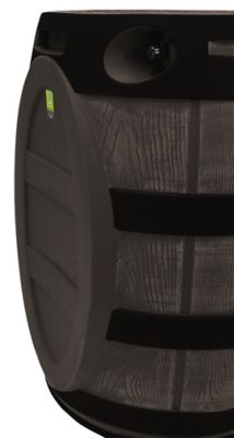 Image showing  50 gal. Rain Vault Rain Barrel, Oak, Darkened Ribs