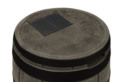 Image showing  50 gal. Rain Vault Rain Barrel, Oak, Darkened Ribs