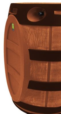 Image showing  50 gal. Rain Vault Rain Barrel, Terra Cotta, Darkened Ribs