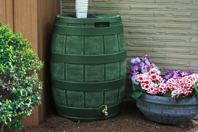 Image showing  50 gal. Rain Vault Rain Barrel, Green