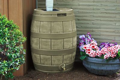 Image showing  50 gal. Rain Vault Rain Barrel, Khaki