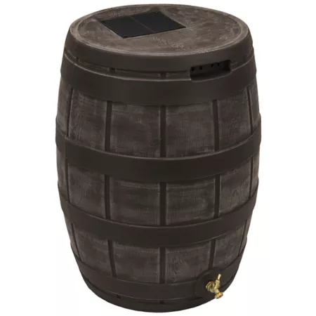 Good Ideas 50 gal Rain Vault Rain Barrel Oak Rain Barrels