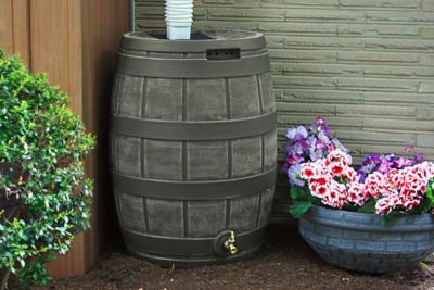 Image showing  50 gal. Rain Vault Rain Barrel, Oak