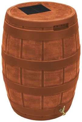 Good Ideas 50 gal. Rain Vault Rain Barrel, Terra Cotta