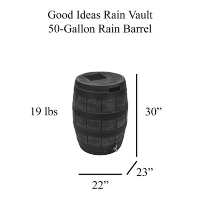 Image showing  50 gal. Rain Vault Rain Barrel, Terra Cotta