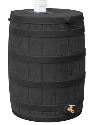 Good Ideas 40 gal. Rain Wizard Rain Barrel, Black