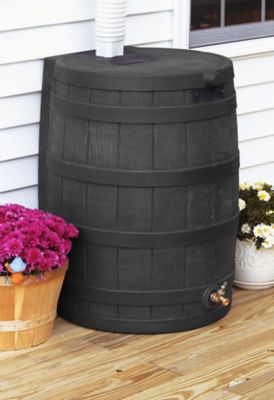 Image showing  40 gal. Rain Wizard Rain Barrel, Black
