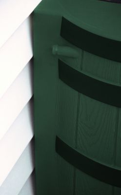 Image showing  40 gal. Rain Wizard Rain Barrel, Green, Darkened Ribs