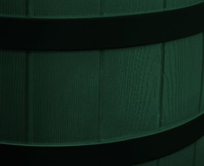 Image showing  40 gal. Rain Wizard Rain Barrel, Green, Darkened Ribs