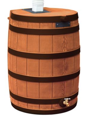 Image showing  40 gal. Rain Wizard Rain Barrel, Khaki, Darkened Ribs