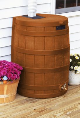 Image showing  50 gal. Rain Wizard Rain Barrel, Terra Cotta, Diverter Kit