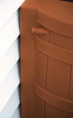 Image showing  50 gal. Rain Wizard Rain Barrel, Terra Cotta, Diverter Kit