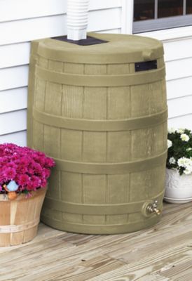 Image showing  50 gal. Rain Wizard Rain Barrel, Khaki