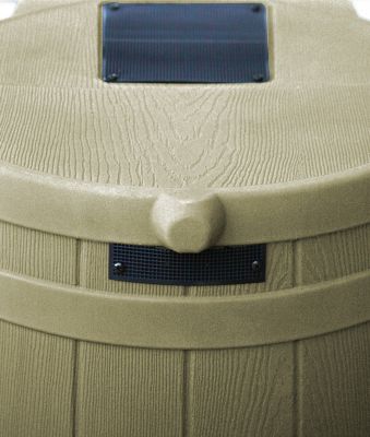 Image showing  50 gal. Rain Wizard Rain Barrel, Khaki