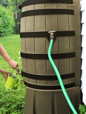 Image showing  50 gal. Rain Wizard Barrel Stand, Khaki