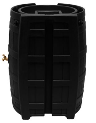 Image showing  65 gal. Rain Wizard Rain Barrel, Black