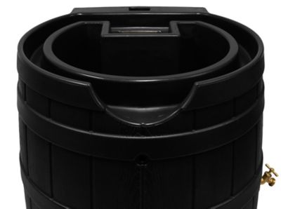 Image showing  65 gal. Rain Wizard Rain Barrel, Black