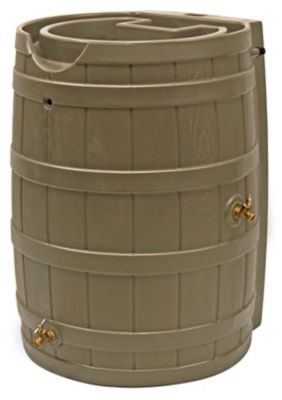 Good Ideas 65 gal. Rain Wizard Rain Barrel, Khaki