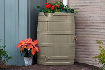 Image showing  65 gal. Rain Wizard Rain Barrel, Khaki