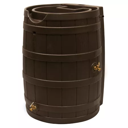 Good Ideas 65 gal Rain Wizard Rain Barrel Oak Rain Barrels