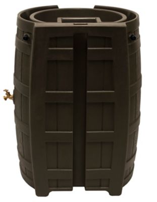 Image showing  65 gal. Rain Wizard Rain Barrel, Oak
