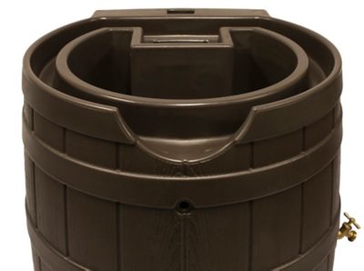 Image showing  65 gal. Rain Wizard Rain Barrel, Oak