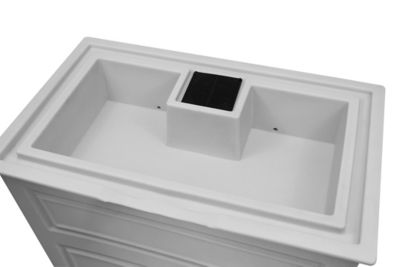 Image showing  42 gal. Savannah Elevated Garden Rain Saver Barrel, Cool Gray