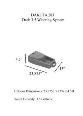 Image showing  DASH 3.5 WATERING SYSTEM with DAKOTA GUARD ANTIMICROBIAL - COYOTE GRANITE