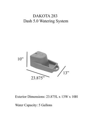 Image showing  DASH 5.0 WATERING SYSTEM with DAKOTA GUARD ANTIMICROBIAL - DARK GRANITE