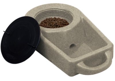 Image showing  Dine N Dash Feeding System with Dakota Guard Antimicrobial, 2.5 gal., Coyote Granite