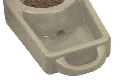 Image showing  Dine N Dash Feeding System with Dakota Guard Antimicrobial, 2.5 gal., Coyote Granite