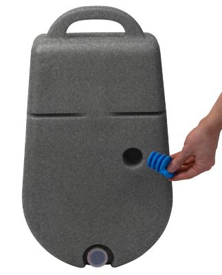 Image showing  Dine N Dash Feeding System with Dakota Guard Antimicrobial, 2.5 gal., Dark Granite