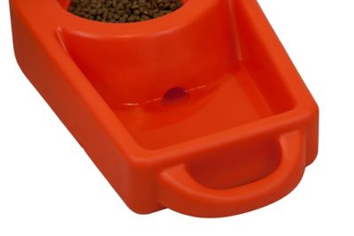 Image showing  Dine N Dash Feeding System with Dakota Guard Antimicrobial, 2.5 gal., Orange