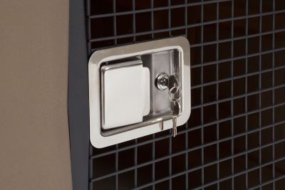 Image showing  G3 Framed Door Dog Kennel with Dakota Guard Antimicrobial, Medium, Coyote Granite