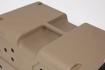 Image showing  G3 Framed Door Dog Kennel with Dakota Guard Antimicrobial, Extra Large, Coyote Granite